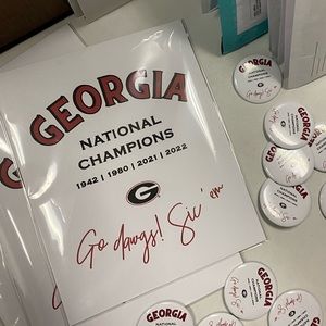 UGA decor wall art 8x10 Inches